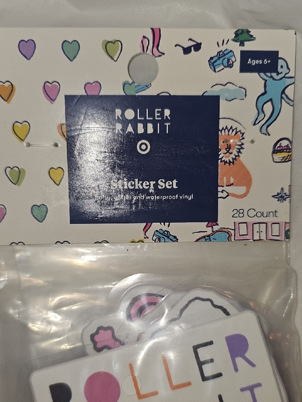 Roller Rabbit X Target Sticker Set 28ct New - Picture 8 of 12